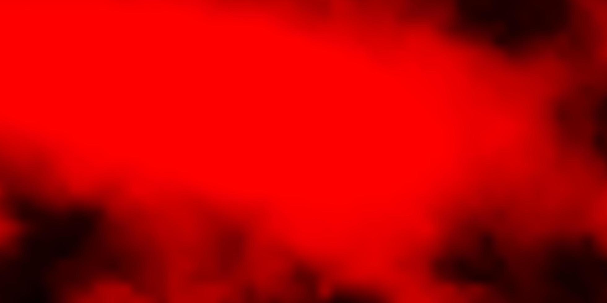 modello vettoriale rosso scuro con nuvole.
