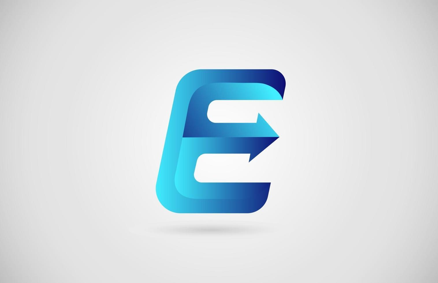 disegno del logo dell'icona della lettera dell'alfabeto. azienda e modello di business vettore