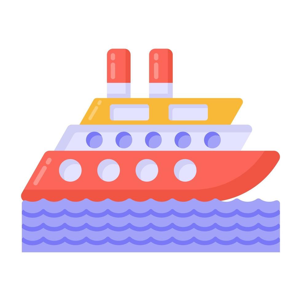 nave e moto d'acqua vettore