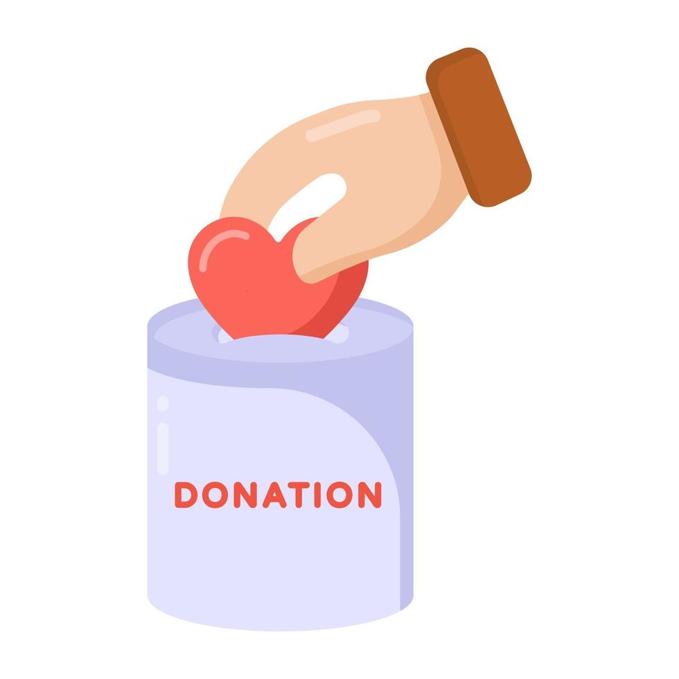 donazione e beneficenza vettore