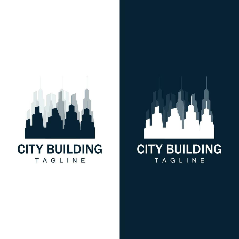 orizzonte edificio logo, semplice moderno design vettore illustratore modello