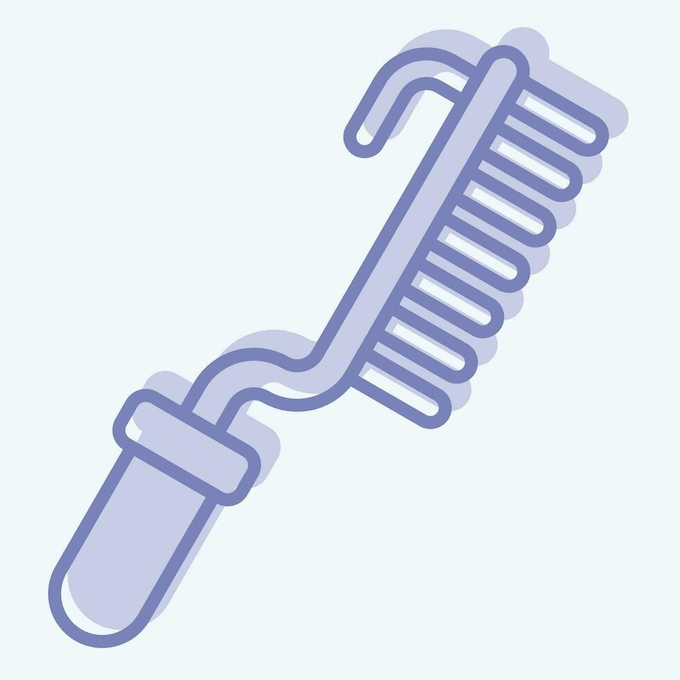 icona spazzola. relazionato per saldatore attrezzatura simbolo. Due tono stile. semplice design modificabile. semplice illustrazione vettore