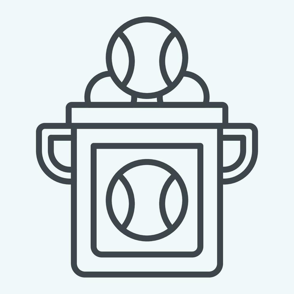 icona baseball benna. relazionato per baseball simbolo. linea stile. semplice design modificabile. semplice illustrazione vettore