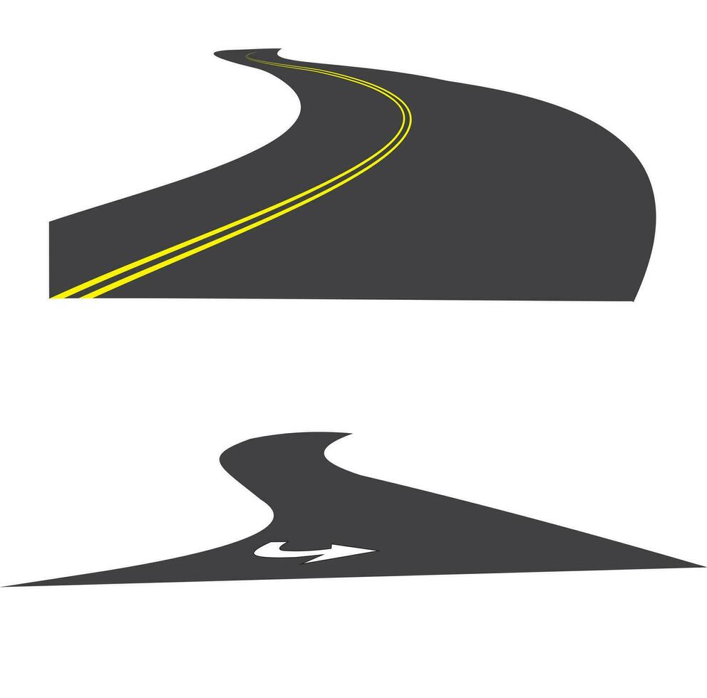 3d nero e bianca Linee nel prospettiva con giallo elementi astratto vettore sfondo, lineare prospettiva illustrazione operazione arte, strada per orizzonte.