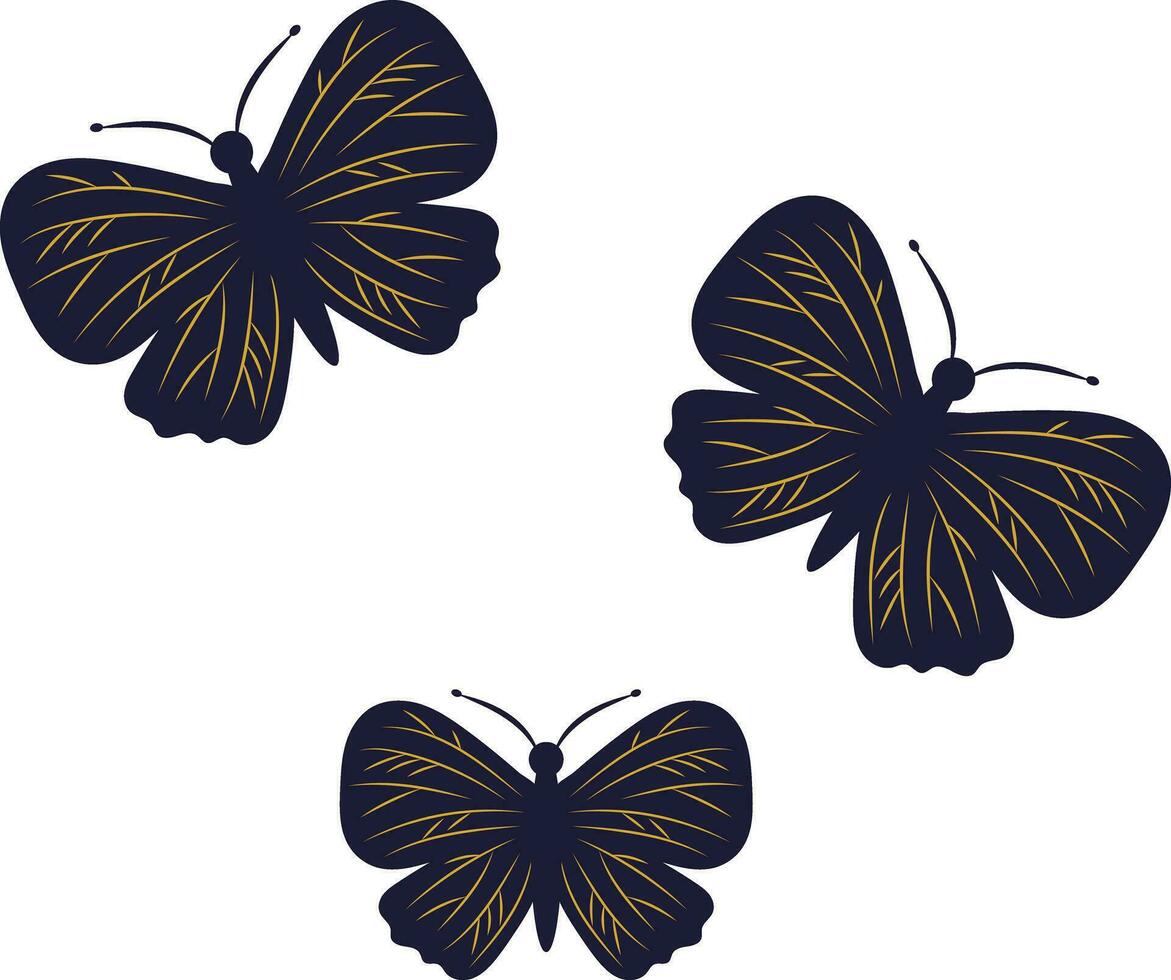 farfalla insetto naturale arredamento celebrazione primavera stagione illustrazione grafico elemento arte carta vettore