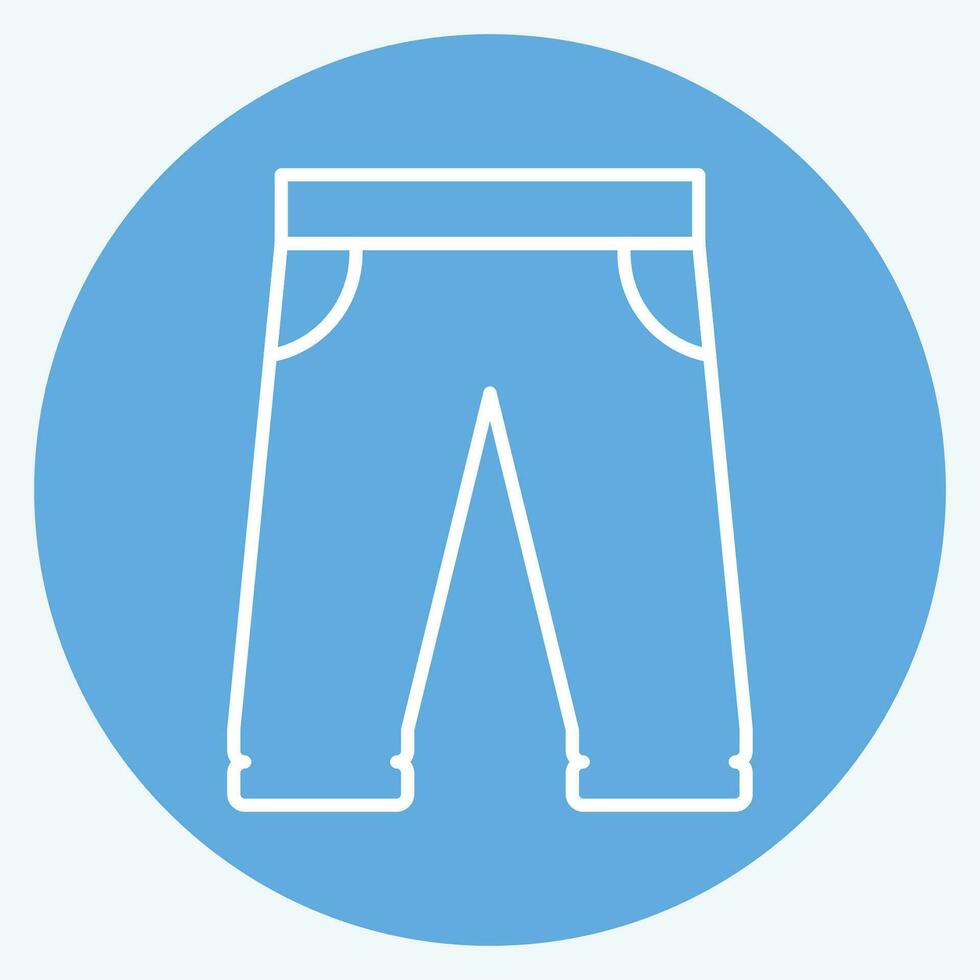 icona baseball pantaloni. relazionato per baseball simbolo. blu occhi stile. semplice design modificabile. semplice illustrazione vettore
