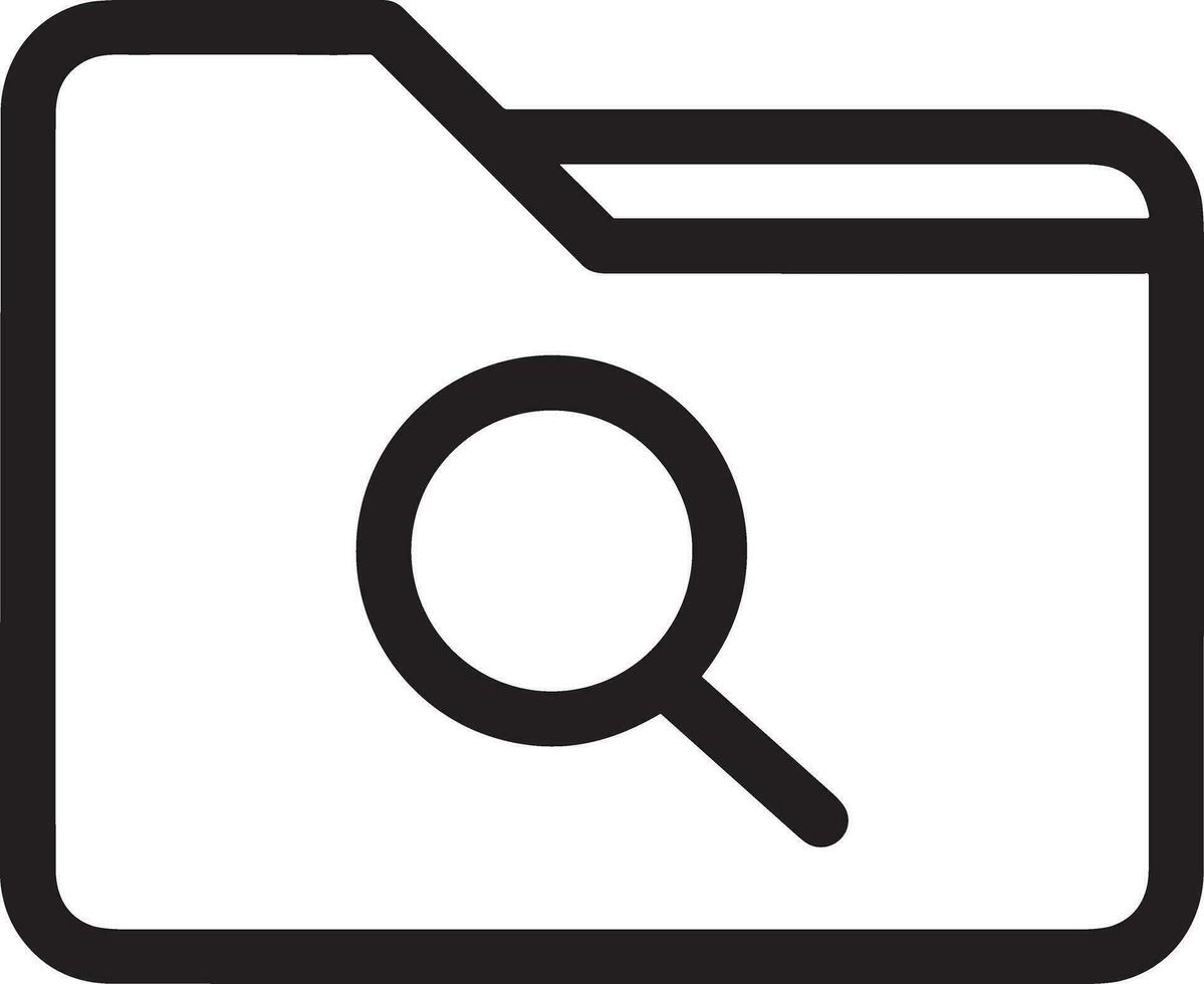 Ingrandisci trova icona simbolo Immagine vettore. illustrazione di il ricerca lente design Immagine vettore