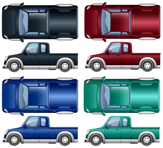 Colore diverso di pick-up vettore