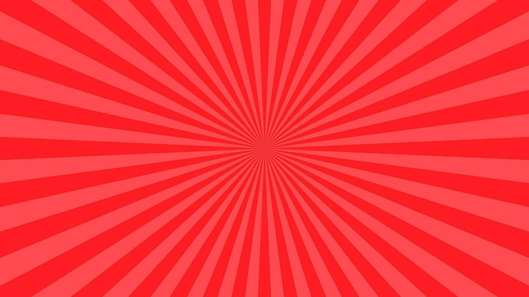 semplice leggero rosso radiale banda Linee vettore sfondo