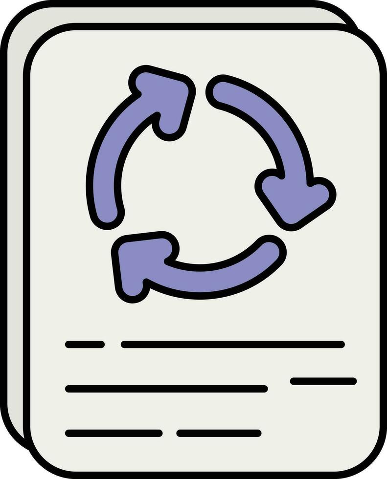 carta riciclare colore schema icona design vettore
