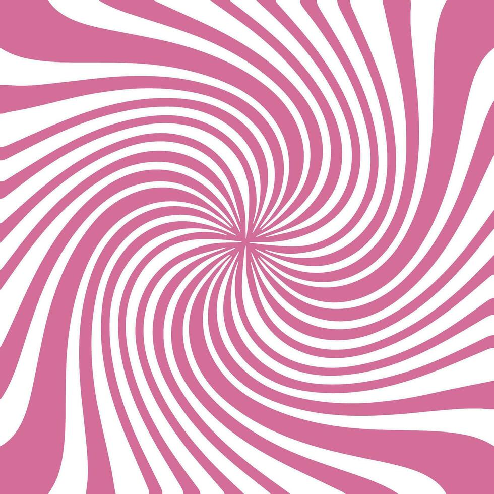 turbine rosa radiale sfondo. vortice e spirale sfondo. caramella colorato sfondo con sprazzo di sole. colorato rotante Linee per modello, striscione, manifesto, volantino. vettore