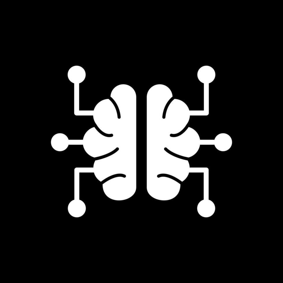 cervello vettore icona design