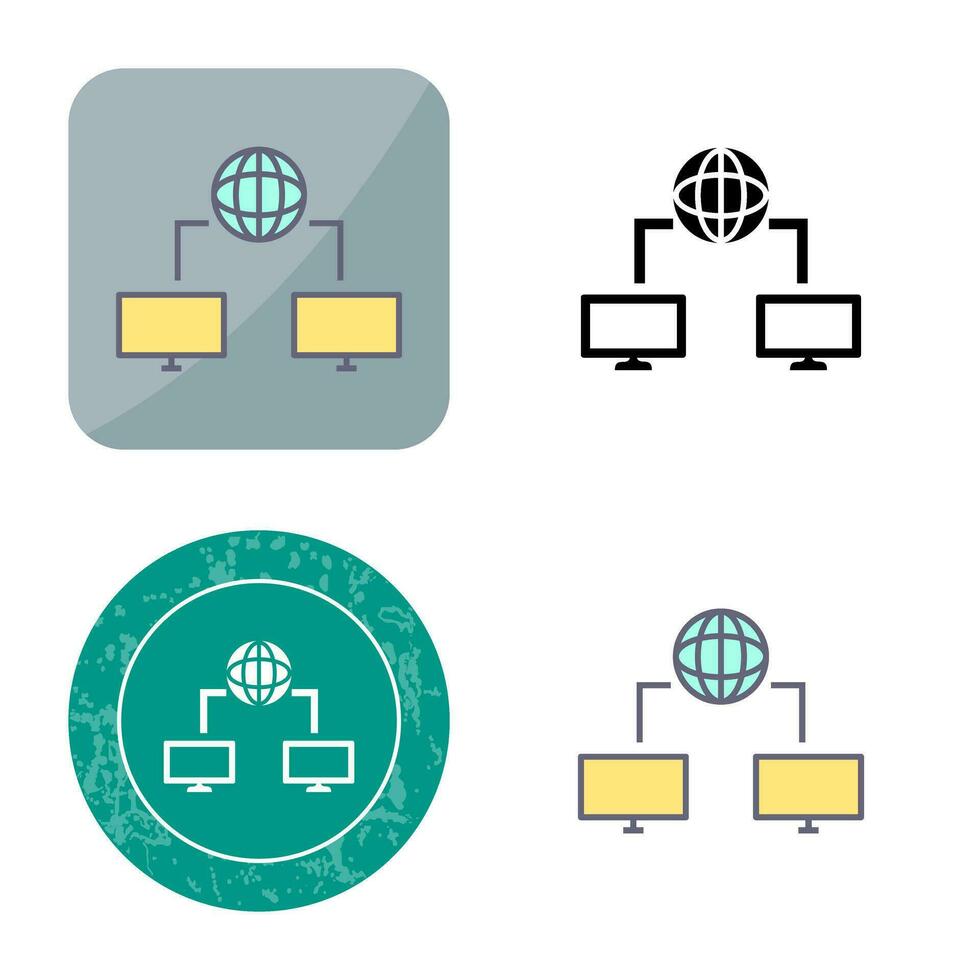 unico Internet connettività vettore icona