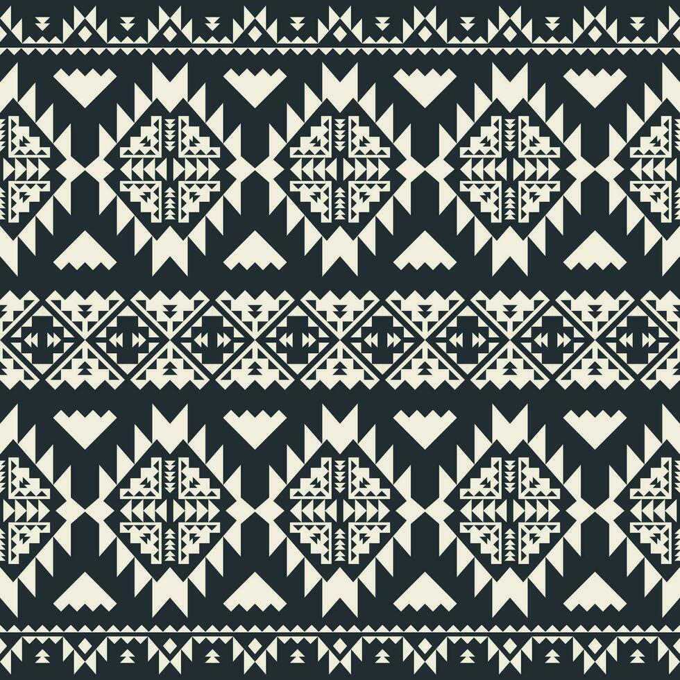 geometrico astratto senza soluzione di continuità etnico modello. azteco e navajo tribale. Vintage ▾ ornamento stile. unico popolare motivo design per tessile e tessuto. vettore