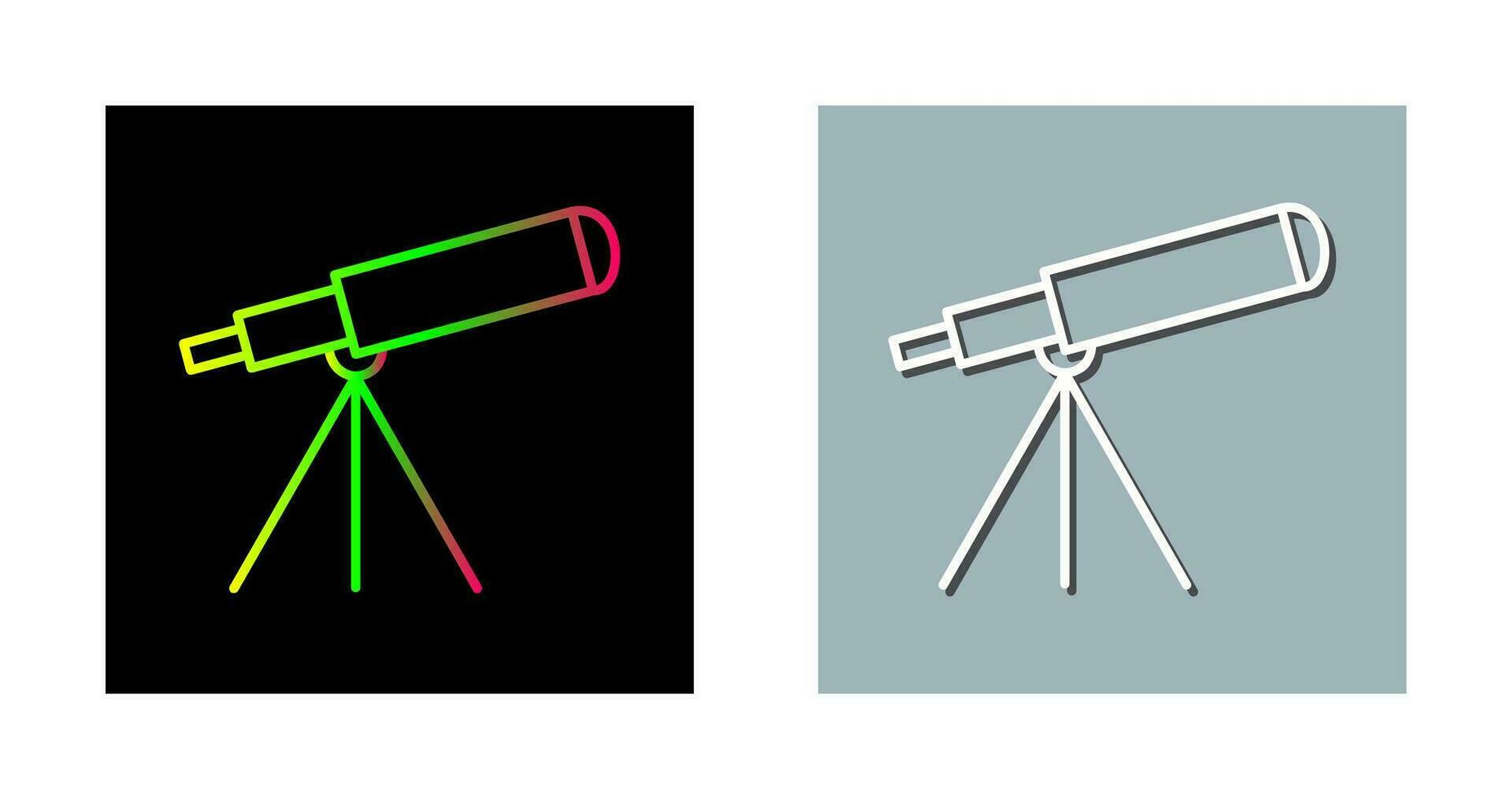 icona di vettore del telescopio