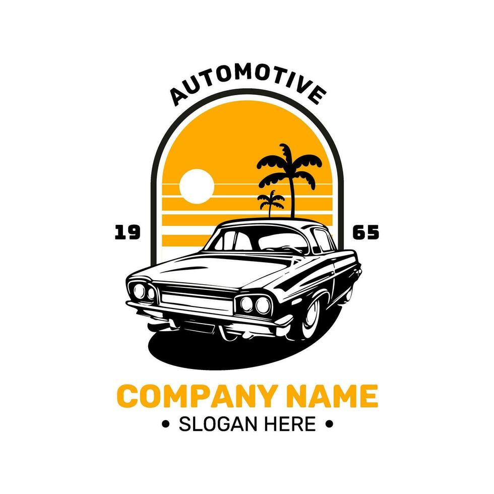 Vintage ▾ auto logo design modello per un' azienda o attività commerciale. Questo monogramma o simbolo design è semplice minimalista e elegante. logo illustrazione icona - vettore formato eps 10