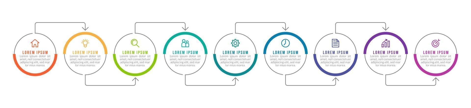 design infografico vettoriale con icone e 9 opzioni o passaggi