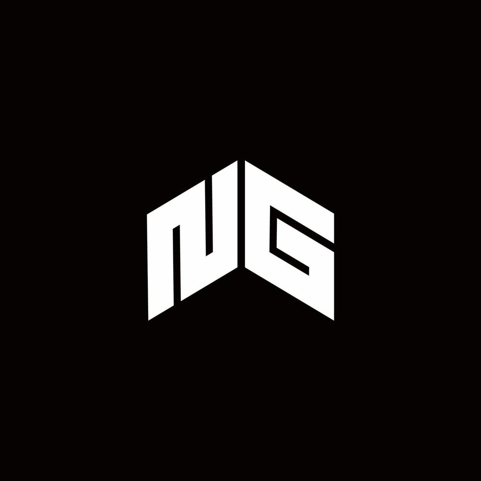 ng logo monogramma modello di design moderno vettore