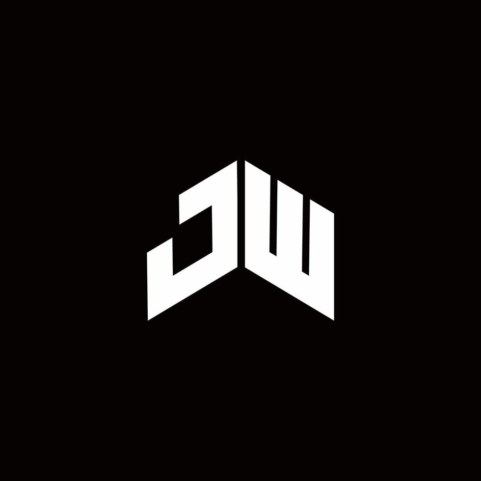 jw logo monogramma modello di design moderno vettore