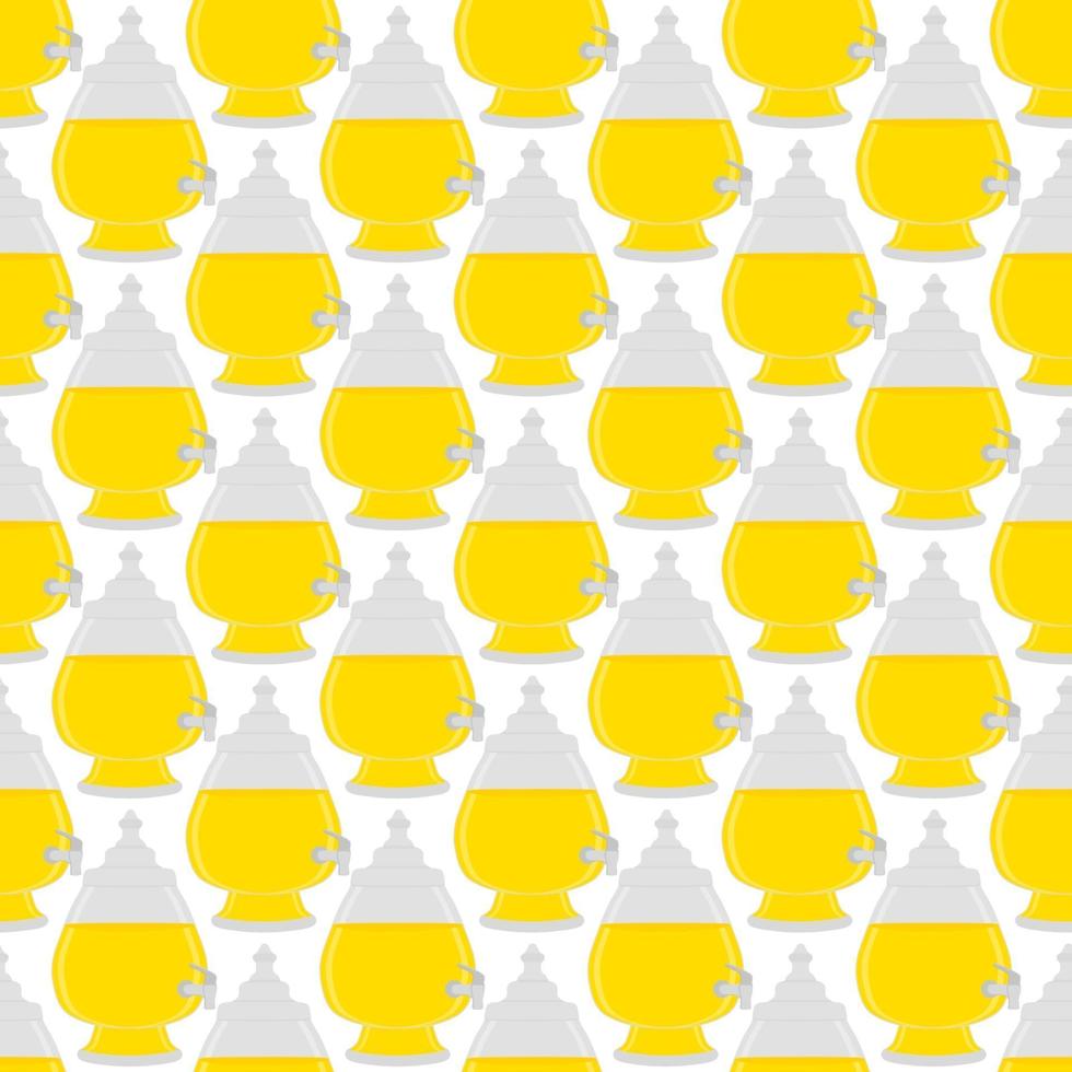 illustrazione a tema grande limonata colorata in caraffa di vetro vettore