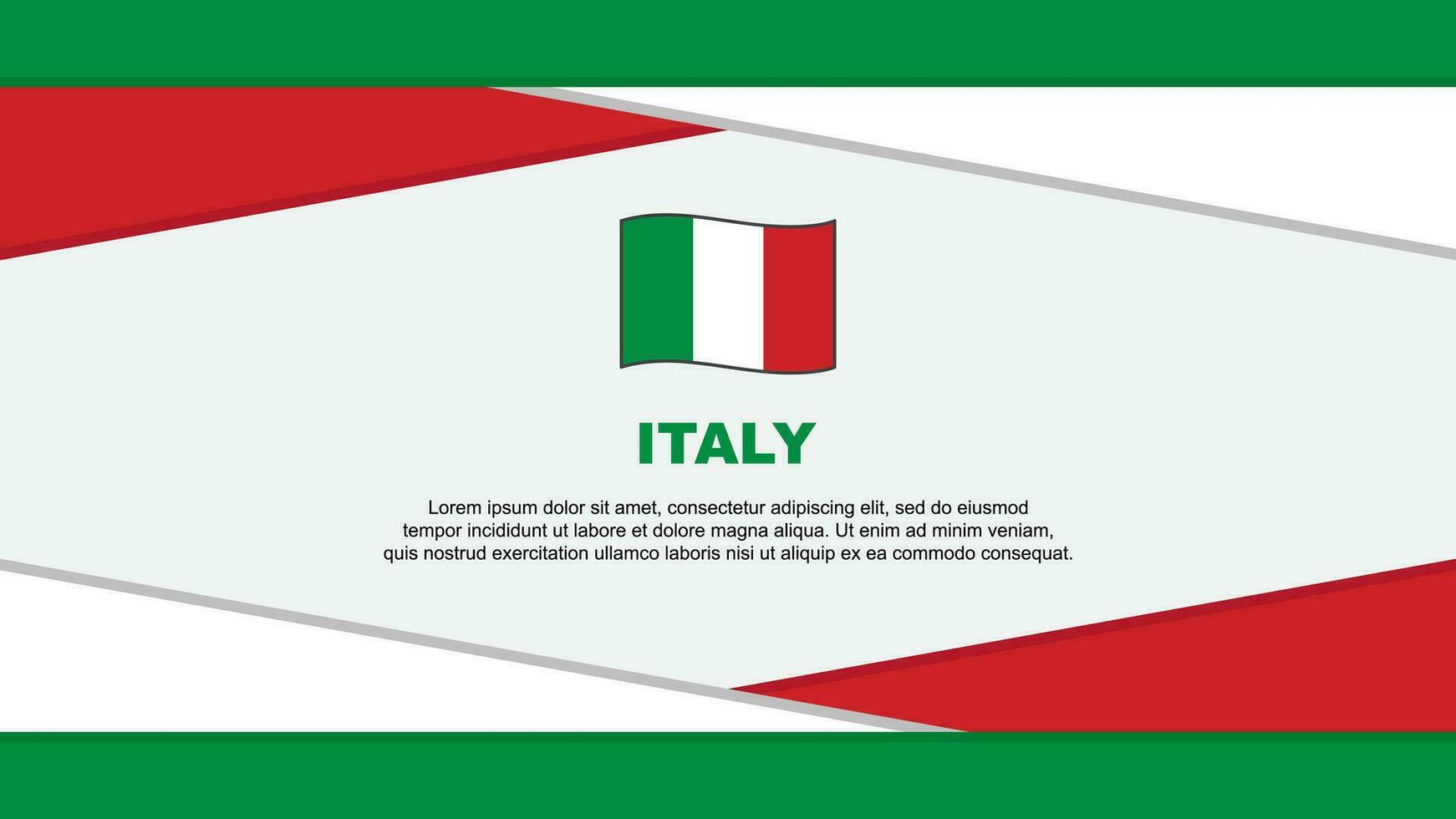 Italia bandiera astratto sfondo design modello. Italia indipendenza giorno bandiera cartone animato vettore illustrazione. Italia vettore