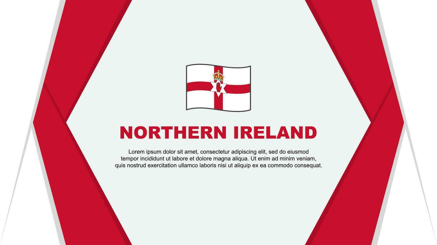 settentrionale Irlanda bandiera astratto sfondo design modello. settentrionale Irlanda indipendenza giorno bandiera cartone animato vettore illustrazione. settentrionale Irlanda sfondo