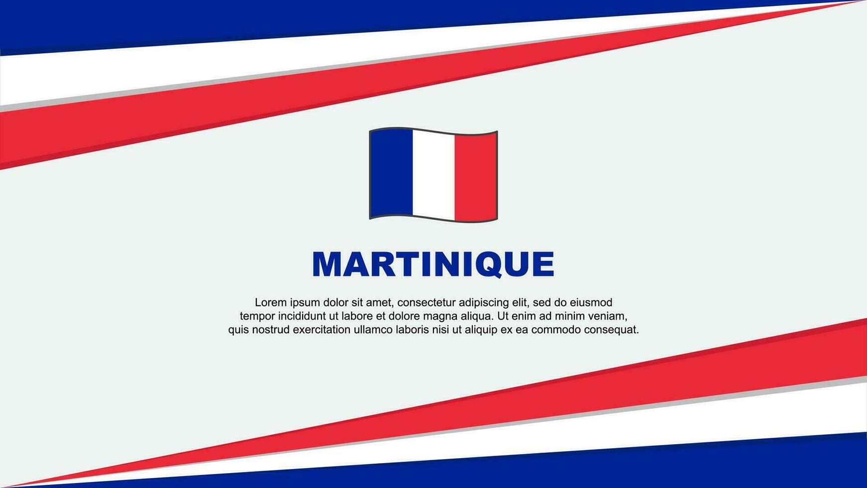Martinica bandiera astratto sfondo design modello. Martinica indipendenza giorno bandiera cartone animato vettore illustrazione. design