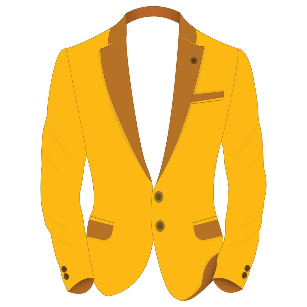 giallo casuale cappotto vettore