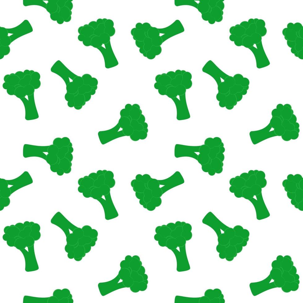illustrazione vettoriale di broccoli verdi senza cuciture