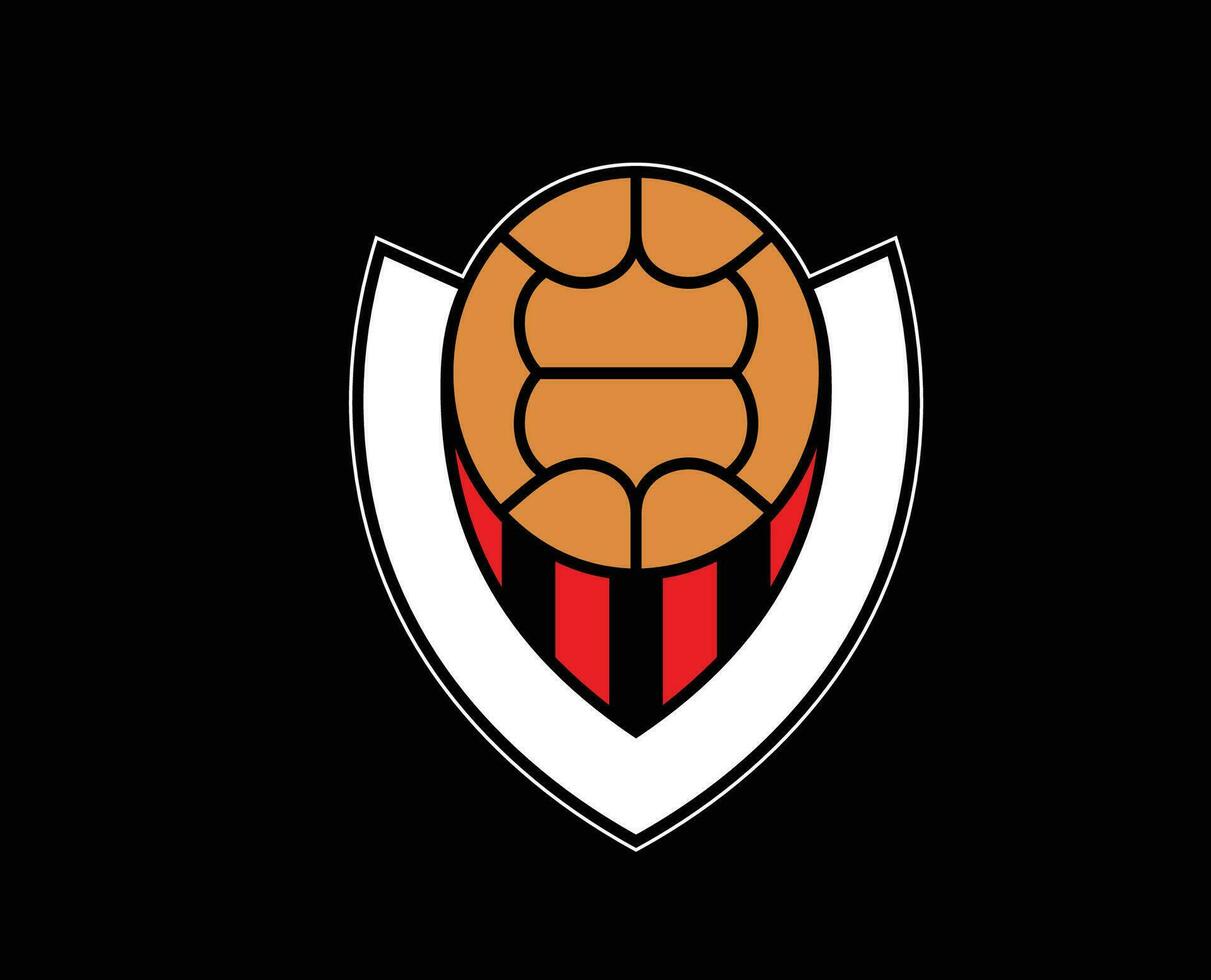 vichingo Reykjavik club logo simbolo Islanda lega calcio astratto design vettore illustrazione con nero sfondo
