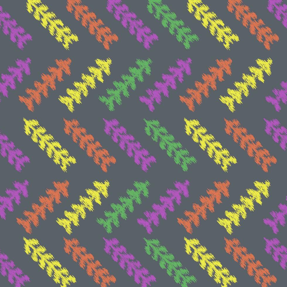 diagonale ikat astratto foglie. zigzag semplice modello. geometrico gallone astratto illustrazione. tribale etnico vettore struttura. azteco stile. popolare ricamo. indiano, scandinavo, africano tappeto