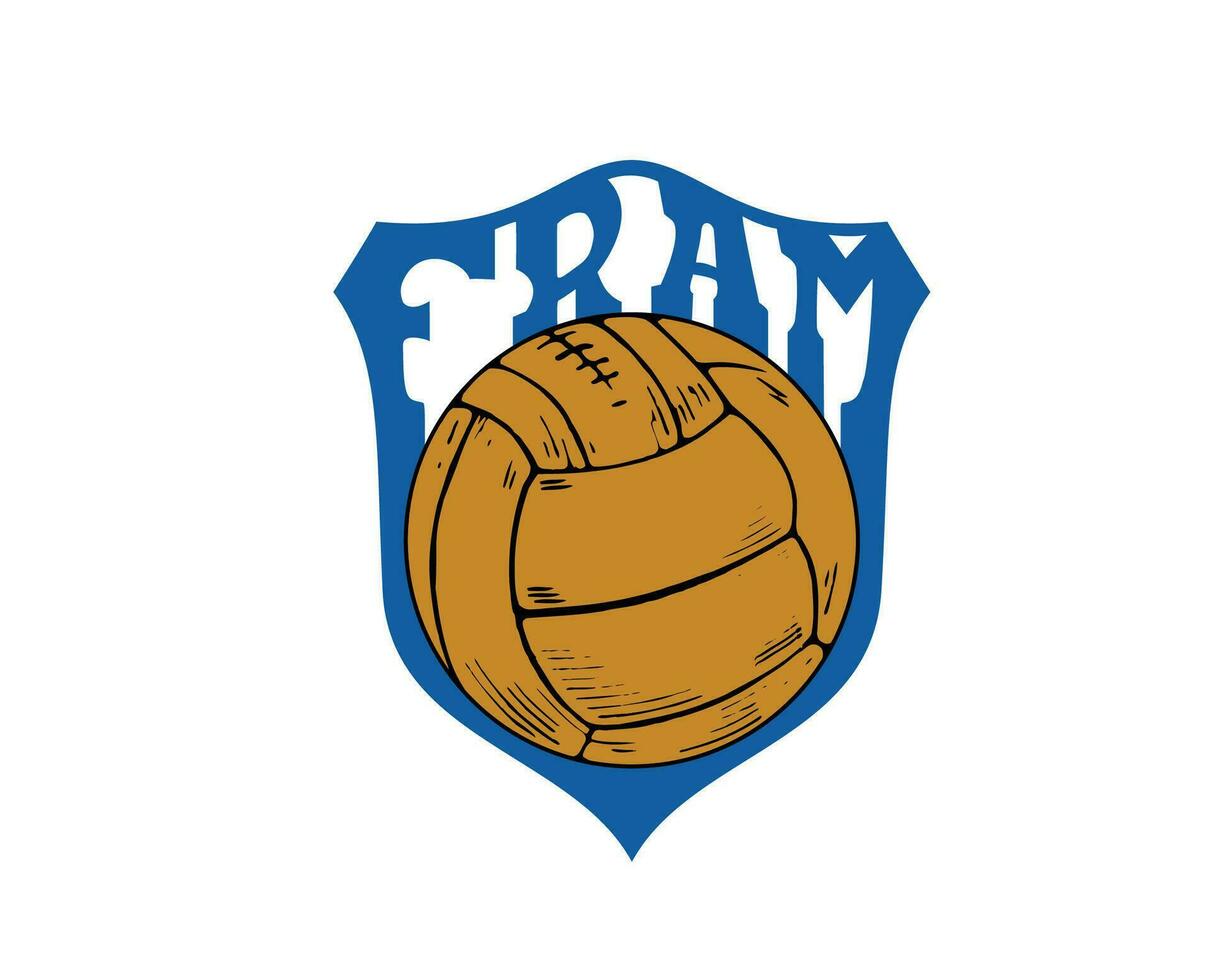 Fram Reykjavik club logo simbolo Islanda lega calcio astratto design vettore illustrazione