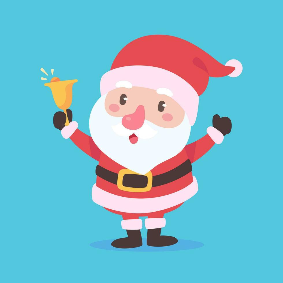 Santa Claus e regalo scatole Natale carta decorativo elementi vettore