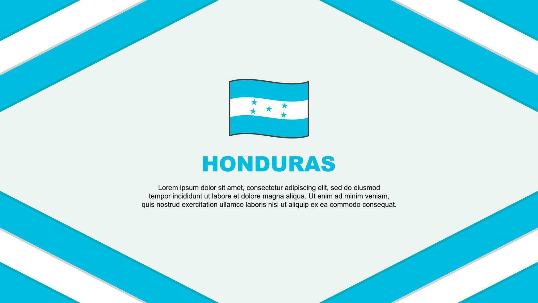Honduras bandiera astratto sfondo design modello. Honduras indipendenza giorno bandiera cartone animato vettore illustrazione. Honduras modello