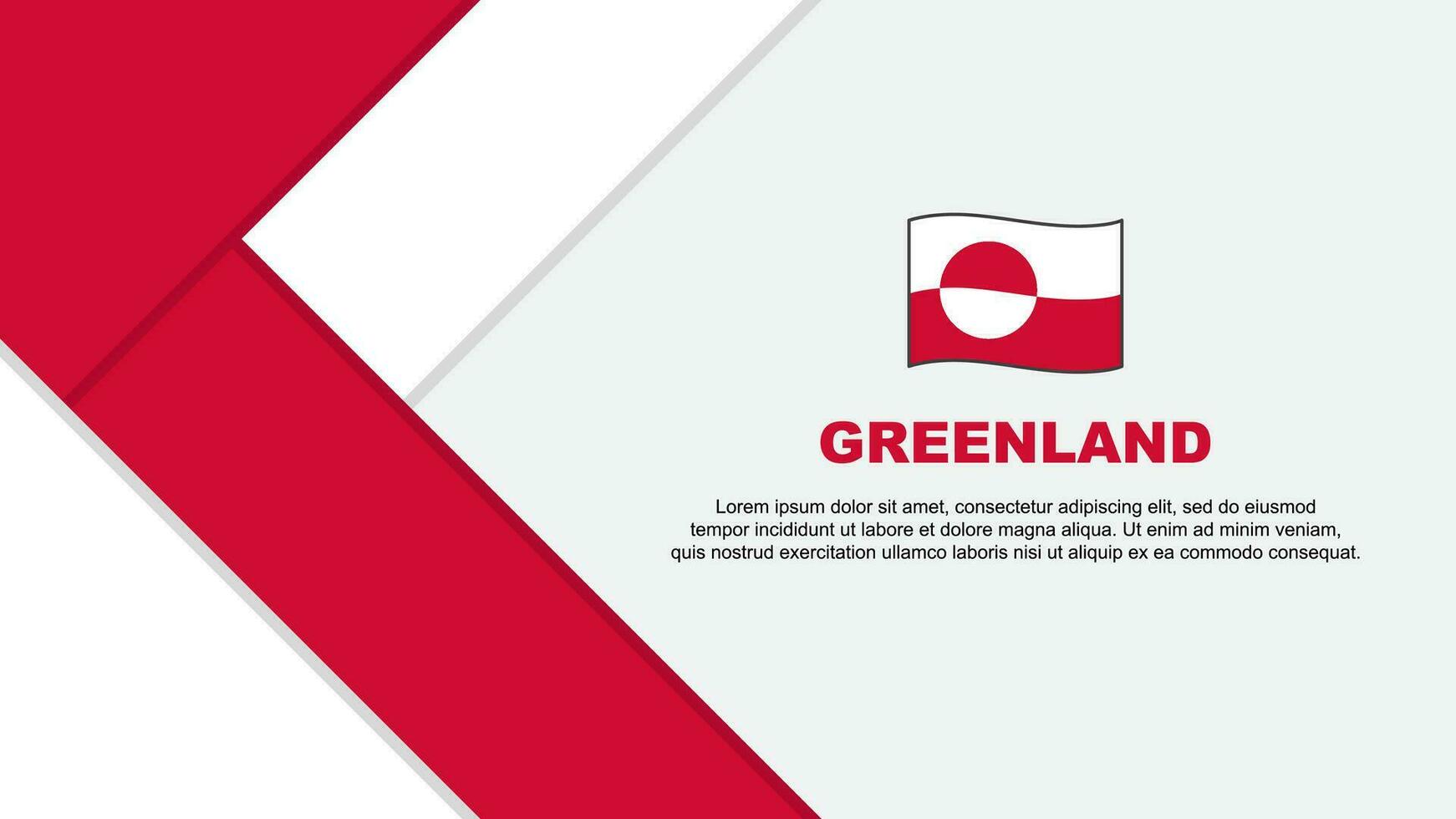 Groenlandia bandiera astratto sfondo design modello. Groenlandia indipendenza giorno bandiera cartone animato vettore illustrazione. Groenlandia illustrazione