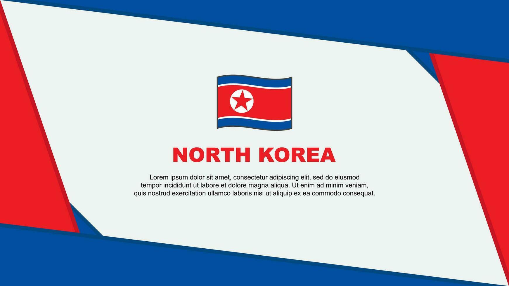 nord Corea bandiera astratto sfondo design modello. nord Corea indipendenza giorno bandiera cartone animato vettore illustrazione. nord Corea indipendenza giorno