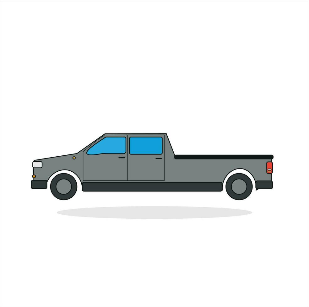 grigio Doppio cabina auto piace un' camion americano vettore