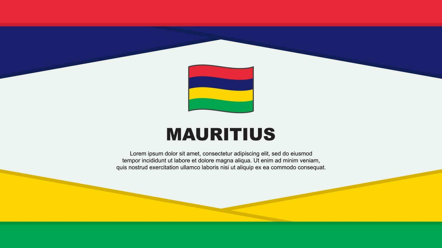 mauritius bandiera astratto sfondo design modello. mauritius indipendenza giorno bandiera cartone animato vettore illustrazione. mauritius vettore