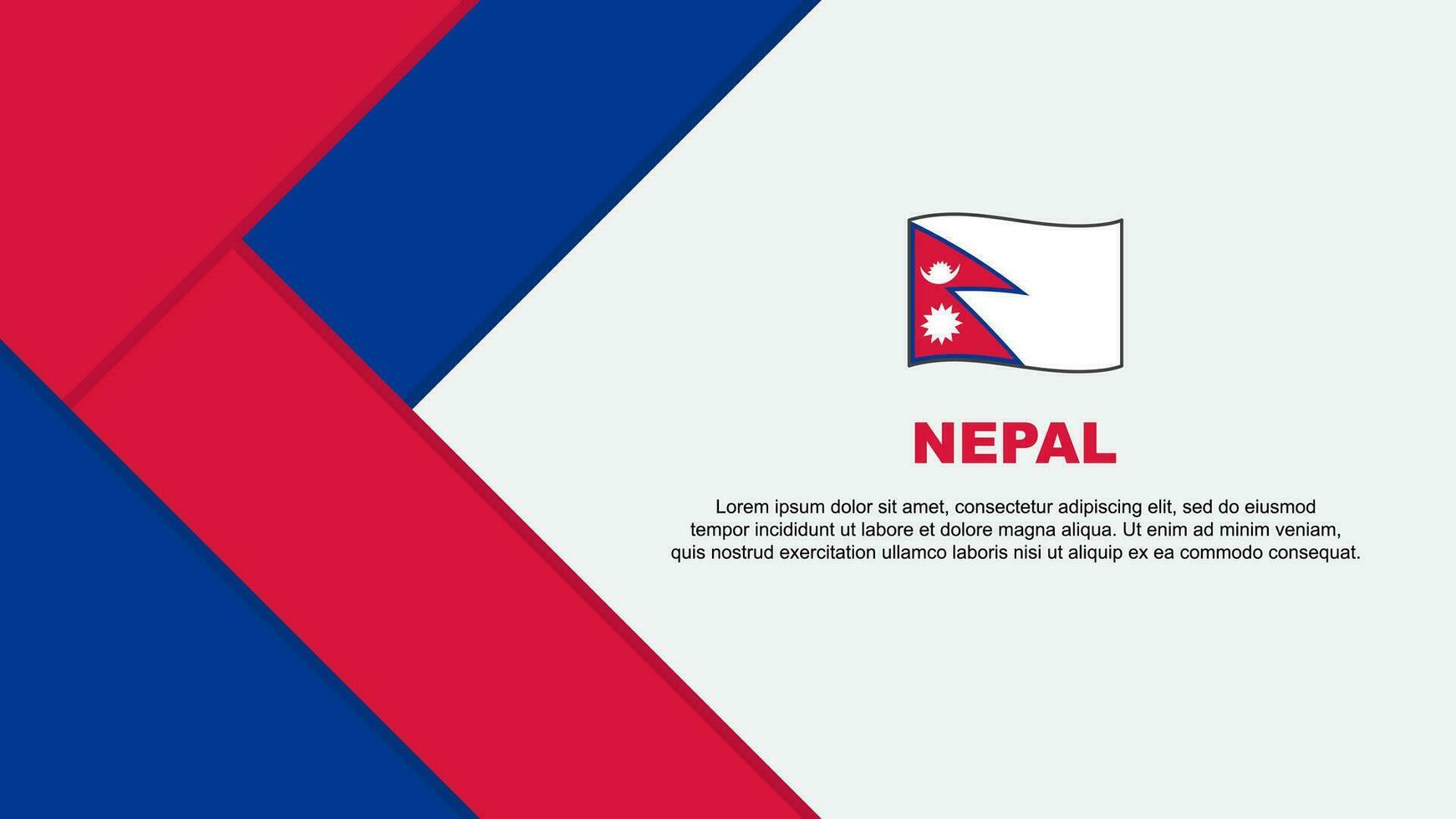 Nepal bandiera astratto sfondo design modello. Nepal indipendenza giorno bandiera cartone animato vettore illustrazione. Nepal illustrazione