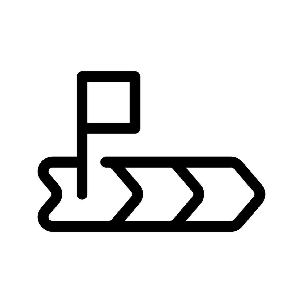 finire icona vettore simbolo design illustrazione