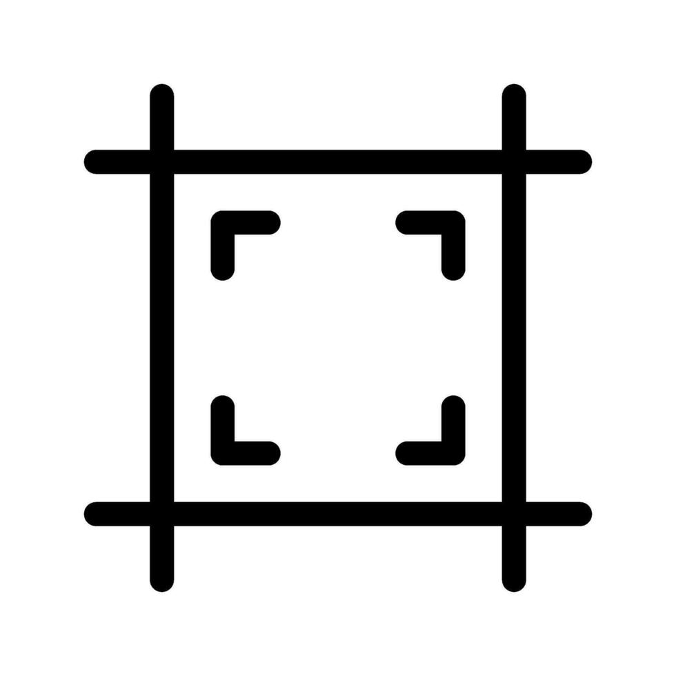 telaio icona vettore simbolo design illustrazione