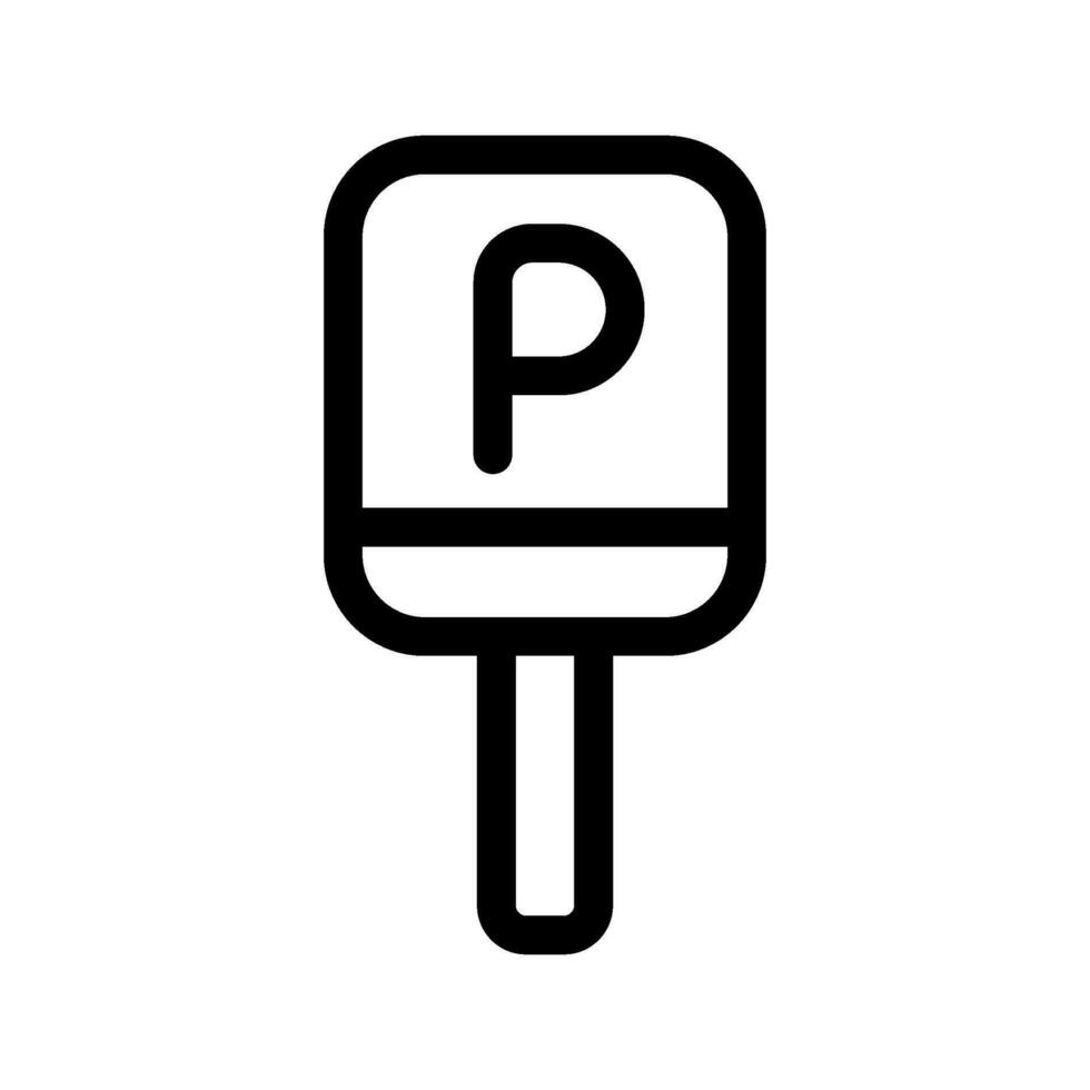 parcheggio icona vettore simbolo design illustrazione
