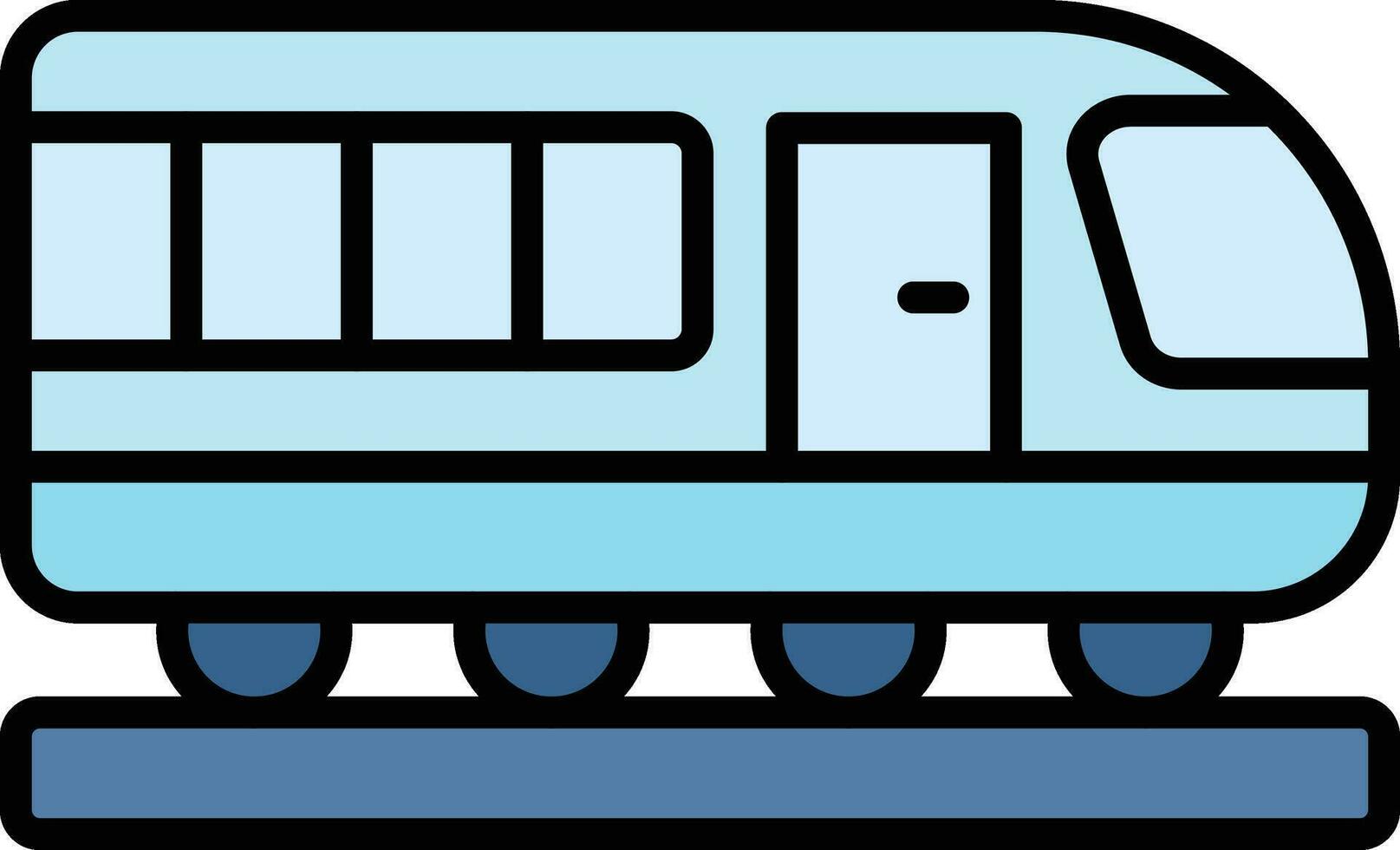 icona del vettore del treno