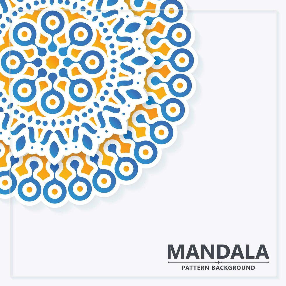 colorato decorativo mandala stile sfondo vettore