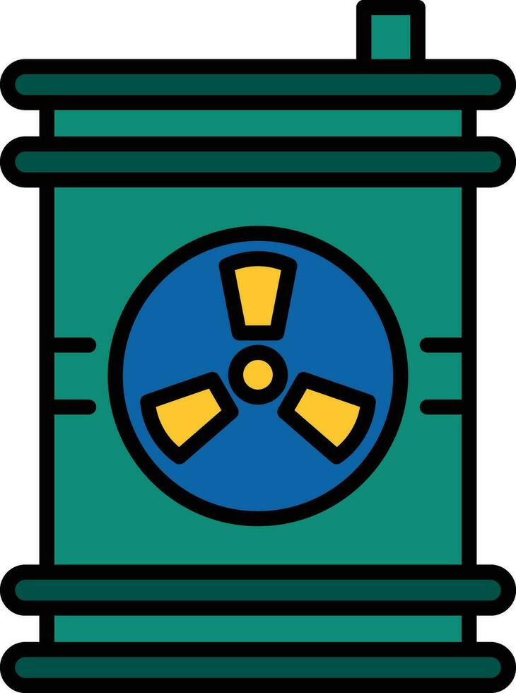 nucleare rifiuto vettore icona
