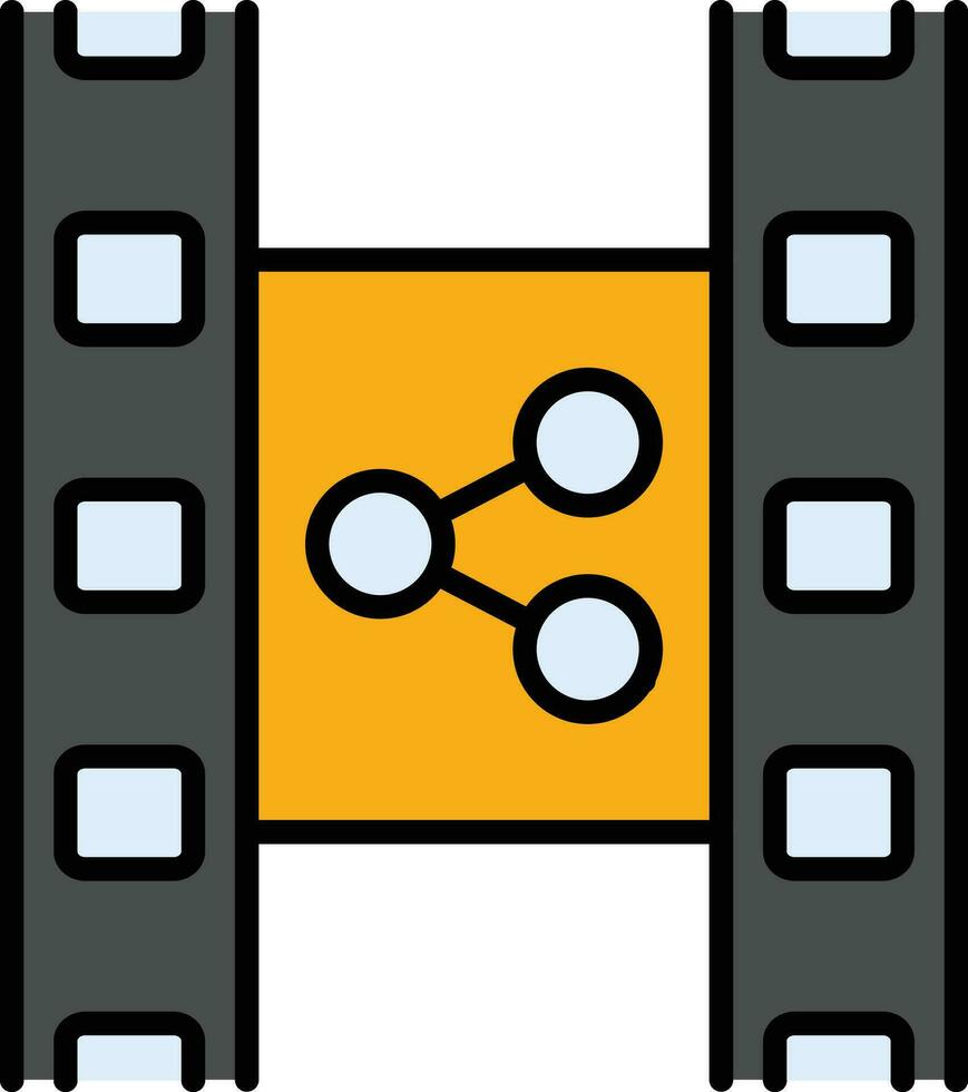 film distribuzione vettore icona