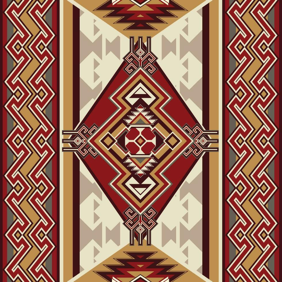 nativo modello americano tribale indiano ornamento modello geometrico etnico tessile struttura tribale azteco modello navajo messicano tessuto senza soluzione di continuità vettore decorazione moda