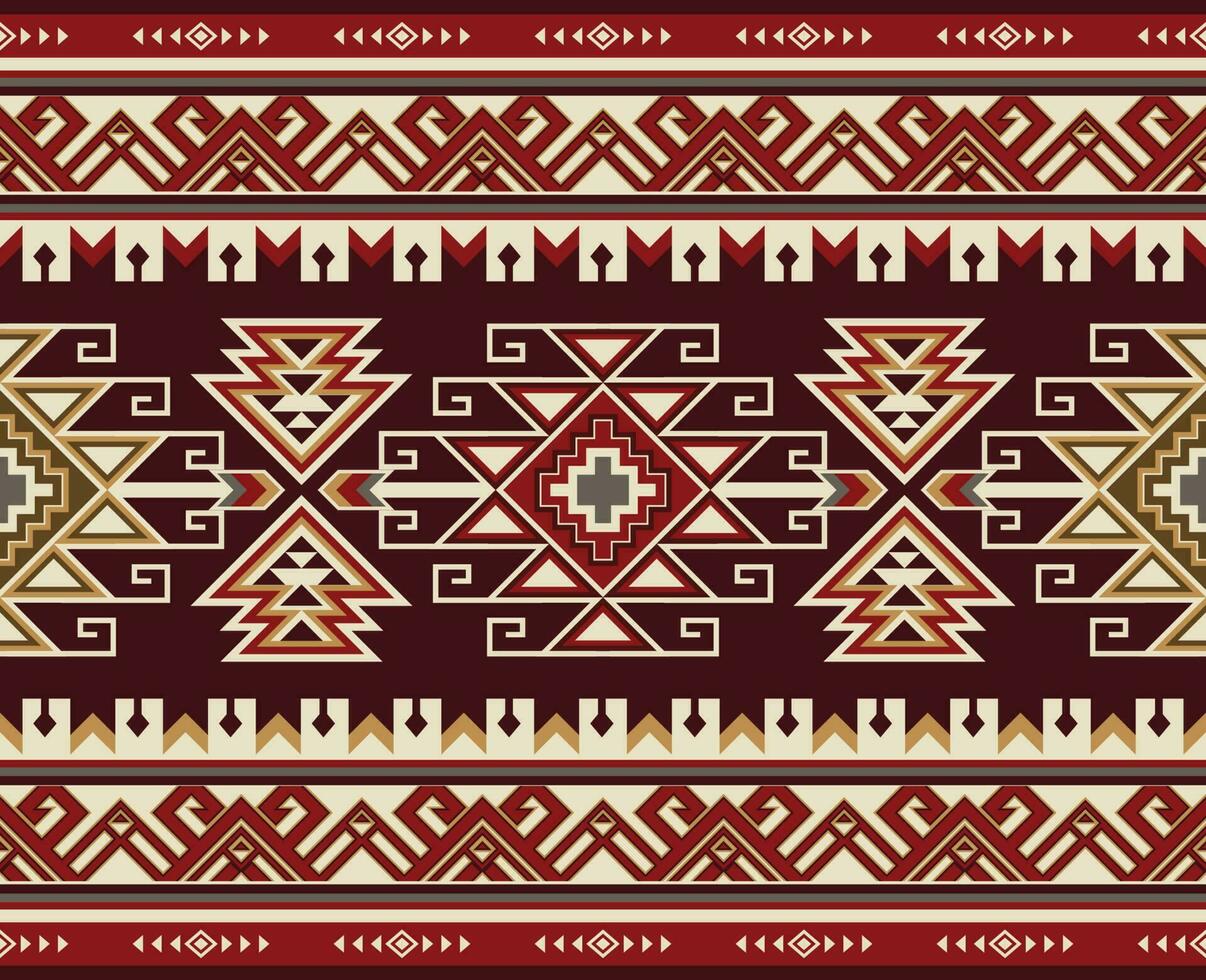 nativo modello americano tribale indiano ornamento modello geometrico etnico tessile struttura tribale azteco modello navajo messicano tessuto senza soluzione di continuità vettore decorazione moda