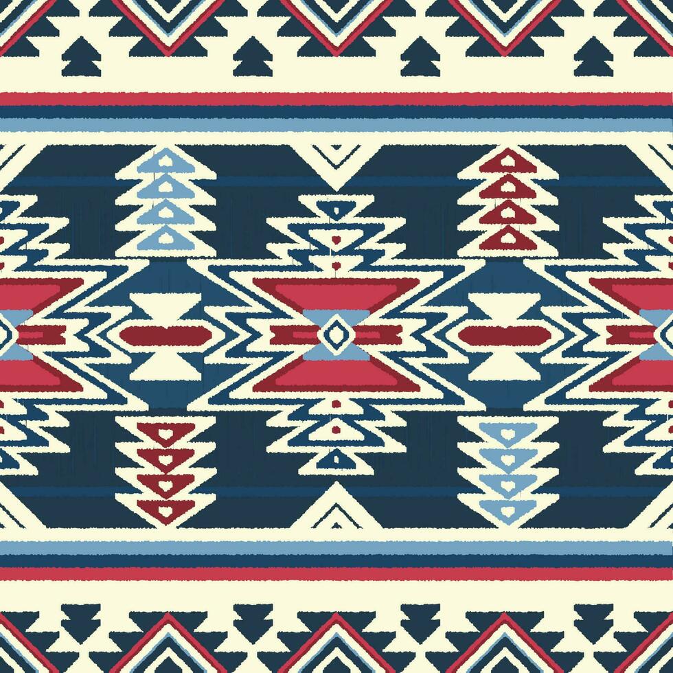 nativo modello americano tribale indiano ornamento modello geometrico etnico tessile struttura tribale azteco modello navajo messicano tessuto senza soluzione di continuità vettore decorazione moda