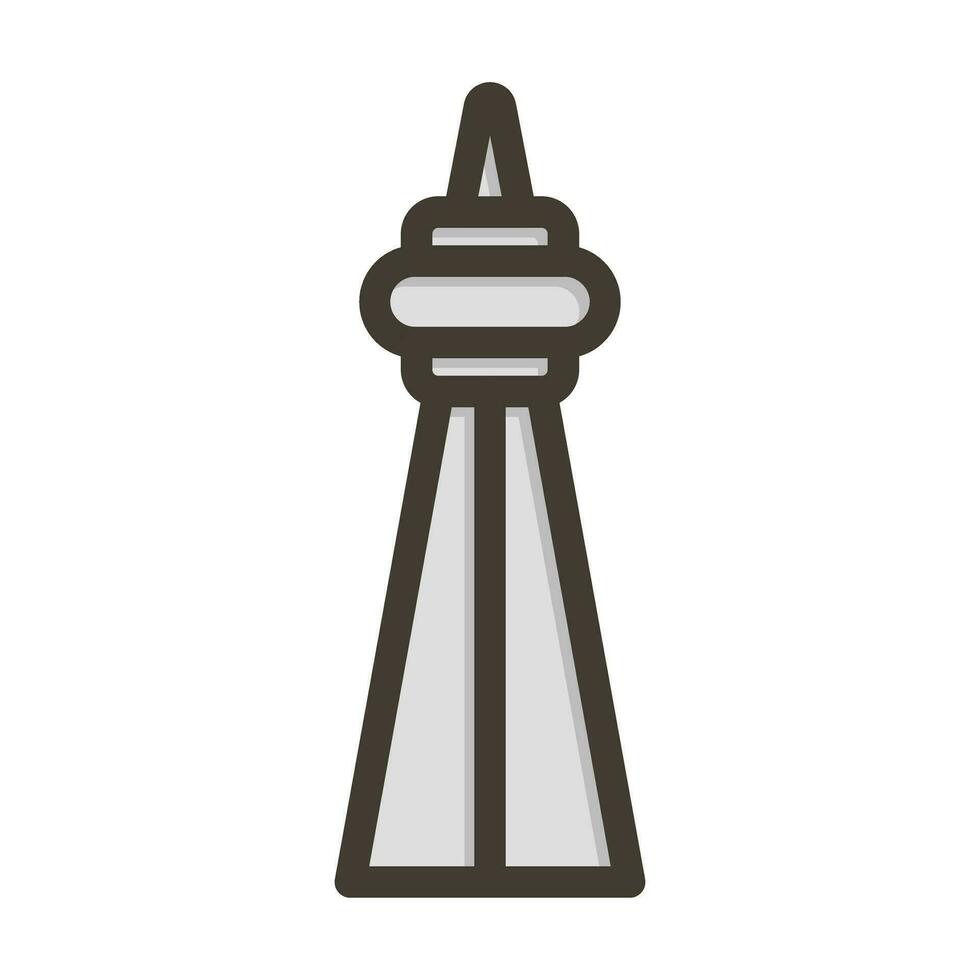 cn Torre vettore di spessore linea pieno colori icona per personale e commerciale uso.